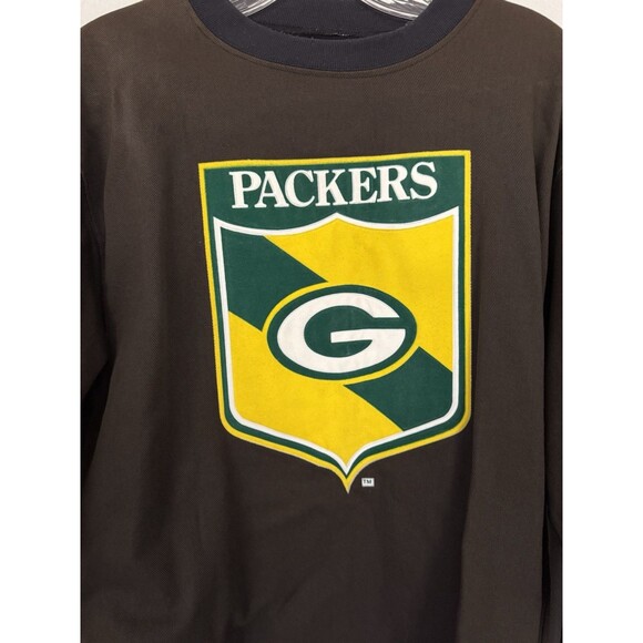Rare Vintage Insignia Sport Green Bay Packers Crewneck Medium Pullover Brown - Picture 4 of 14